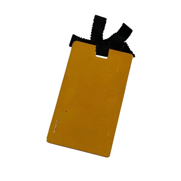 AUTHENTIC VINTAGE PRADA NAPPA LEATHER PLEATED POCHETTE CLUTCH, BLACK - Picture 11 of 15